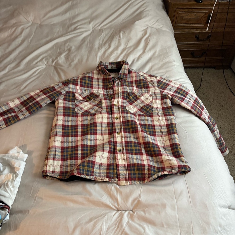 Plaid Button-Up Shirt